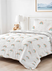 Premium Cotton 3PC Bedding Set Kids Comforter Set 135x220cm Twinkle Dots