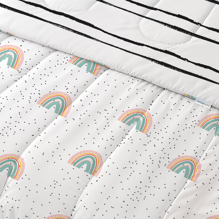 Back to School Essentials 3PC Premium Cotton Kids Bedding & Free Pencil Set Twinkle Unicorn