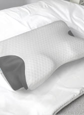 Ergo Memory Foam Pillow with Breathable, Washable Cover 60x40x10cm