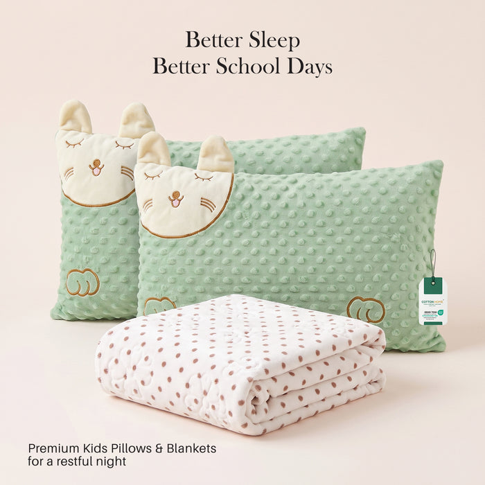 Back to School Essentials Kids Pillow And Blankets Polka Dot