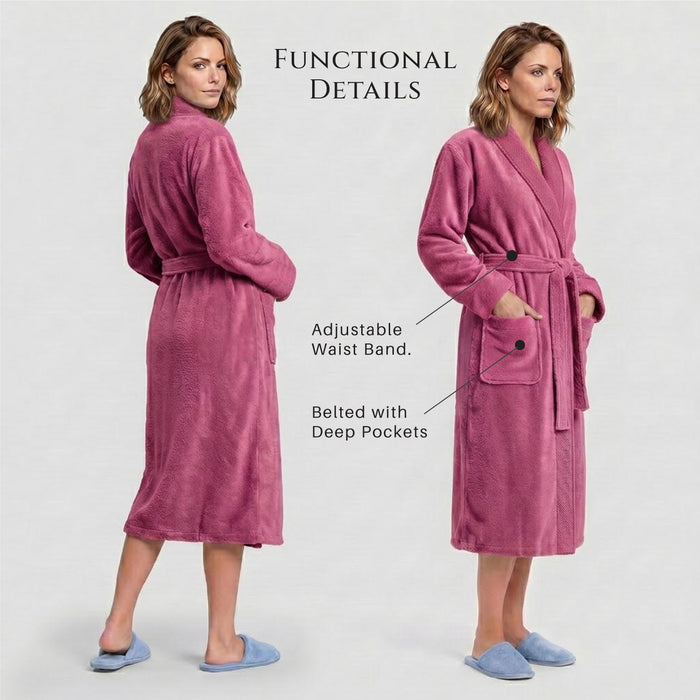 Plush Premium Bathrobe Slippers Special bath Gift Set set Bundle 24