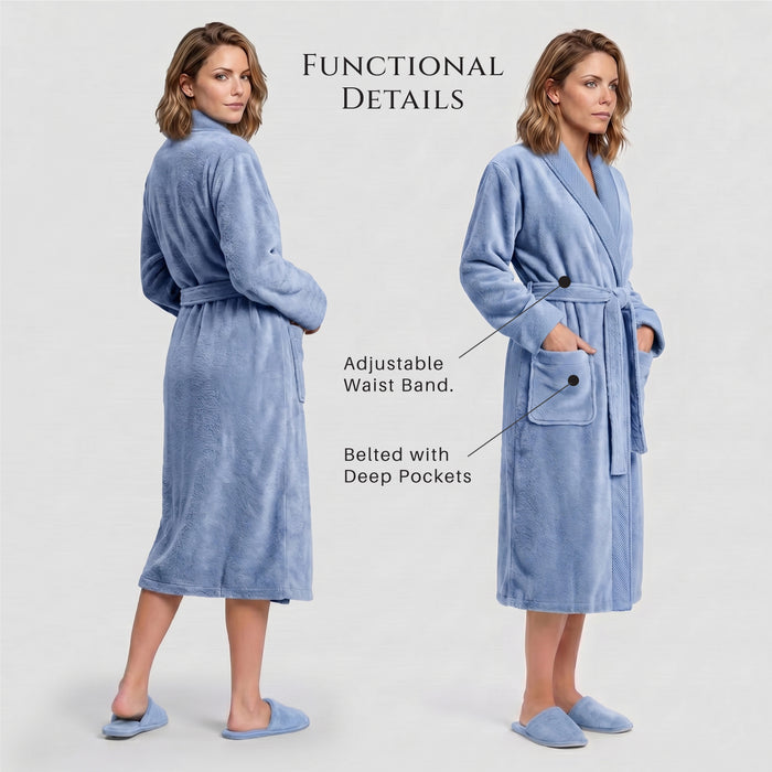 Plush Premium Bathrobe Slippers Special bath Gift Set set Bundle 22