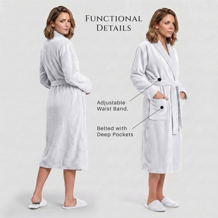 Plush Premium Bathrobe Slippers Special bath Gift Set set Bundle 23