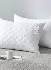 Four Seasons Quilted Pillow Bed Pillows for Sleeping Hotel Pillow White 50x75 cm Pack of 2 - Cotton Home
