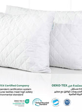 Four Seasons Quilted Pillow Bed Pillows for Sleeping Hotel Pillow White 50x75 cm Pack of 2 - Cotton Home