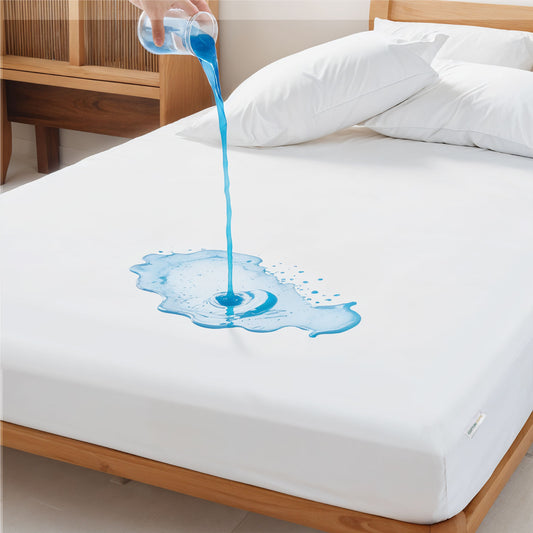 PU Laminated Waterproof Mattress Protector 180x200+35cm with Deep Pocket
