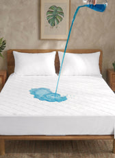 Quilted Thickened Waterproof Double Mattress Protector - 140x200+35cm
