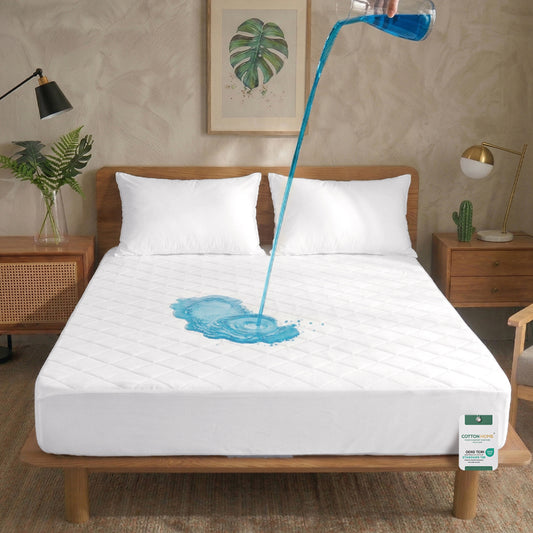 Quilted Thickened Waterproof Twin Mattress Protector - 120x200+35cm