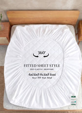 Quilted Thickened Waterproof Double Mattress Protector - 140x200+35cm