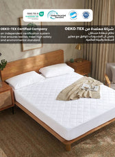Quilted Thickened Waterproof Double Mattress Protector - 140x200+35cm