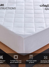 Quilted Thickened Waterproof Double Mattress Protector - 140x200+35cm