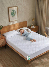 Quilted Thickened Waterproof Single Mattress Protector - 90x190+30cm