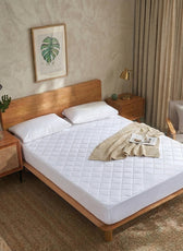 Quilted Thickened Waterproof Single Mattress Protector - 90x190+30cm
