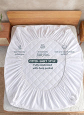 Quilted Thickened Waterproof Single Mattress Protector - 90x190+30cm