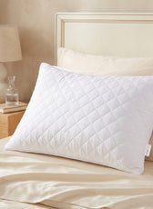 Four Seasons Quilted Pillow Bed Pillows for Sleeping Hotel Pillow White 50x75 cm Pack of 1