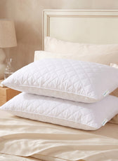 Four Seasons Quilted Pillow Bed Pillows for Sleeping Hotel Pillow White 50x75 cm Pack of 2