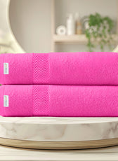 Cotton Bath Sheet 100x150 CM 2 Piece Set-Soft Feel, Quick Dry, Highly Absorbent Durable Towels - Cotton Home