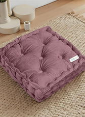 Serenity Velvet Multipurpose Seat Cushion 40x40cm Square Shape Seating - Cotton Home