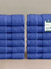 Cotton Face Towel 30x30 CM 12 Piece Set-Soft Feel, Quick Dry, Highly Absorbent Durable Towels