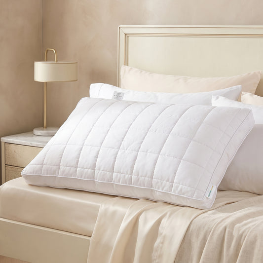 Sapphire Gazette Quilted  Premium Cotton Pillow with Down Alternative filling 50x70+3cm