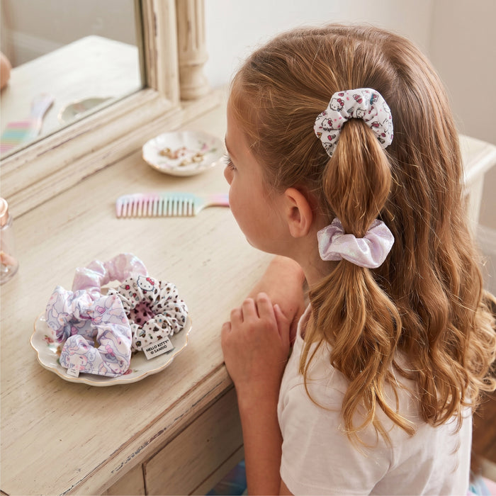 Hello Kitty Printed School Backpack and Hair Accessories Bundle 19