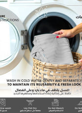 Stripe Fitted Sheet Set Single 90x200+20cm with Pillowcase Grey