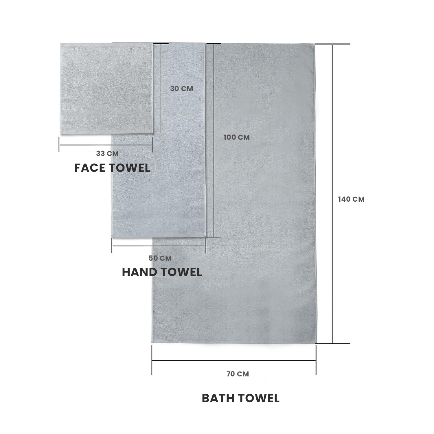 Cotton Home Ultimate Towel Collection - 8 Piece Bundle Brown - Cotton Home