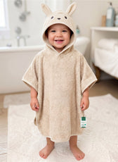 Snuggle Hooded Rabbit Kids Bathrobe 100% Cotton Toddler Bathrobe for 0-3 Years