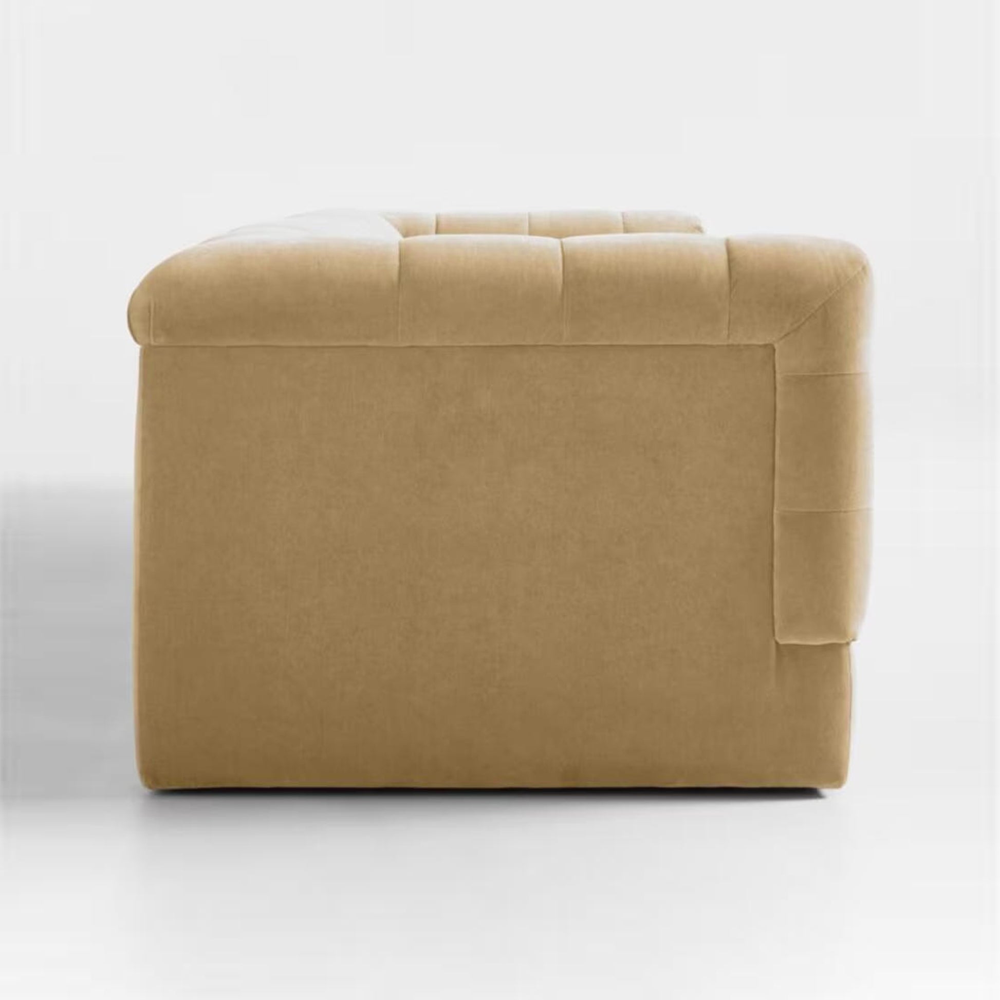 Sunny Velvet 3-Seater Tufted Sofa - 239cm Luxurious Comfort & Style - Cotton Home