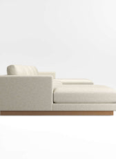 Tidal Double Chaise Fabric Sectional Sofa  Luxury Seating by Cotton Home - Cotton Home