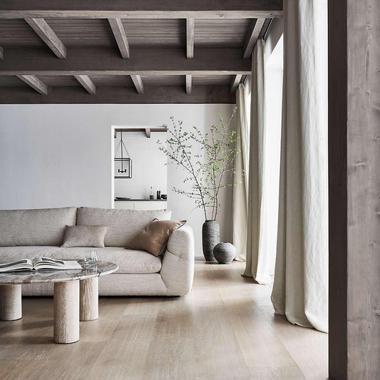 Italian Pearl Design 2-Seater Sofa – Elegant Pearl Fabric Upholstery, Premium Comfort & Style - Cotton Home