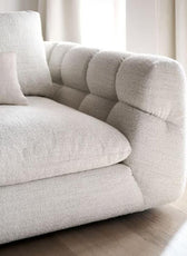 Italian Pearl Design 2-Seater Sofa – Elegant Pearl Fabric Upholstery, Premium Comfort & Style - Cotton Home