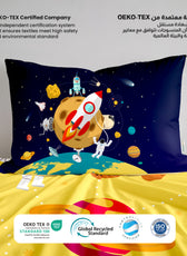 Kids Duvet Cover Set - 4 Pc - Space Print 160x220cm | Cotton Home - Cotton Home