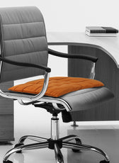 Velvet Slip Free Tufted  Chair Cushion Tan 40x40cm - Cotton Home