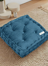 Serenity Velvet Multipurpose Seat Cushion 40x40cm Square Shape Seating - Cotton Home