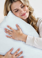 Coral Fleece Waterproof Pillow Protector 50 X 75 CM - 2 Piece, White
