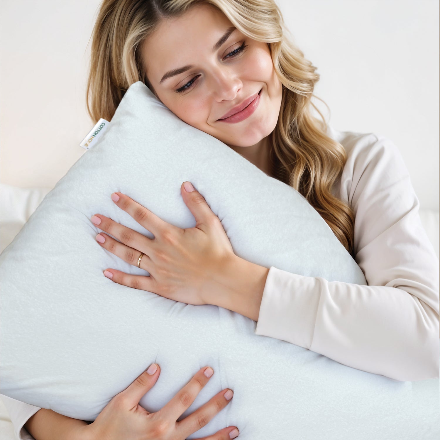 Coral Fleece Waterproof Pillow Protector 50 X 75 CM - 2 Piece, White