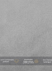 Serenity Velvet Pregnancy Pillow U-Shape Full Body Pillow  With Removable Cover Grey - Cotton Home