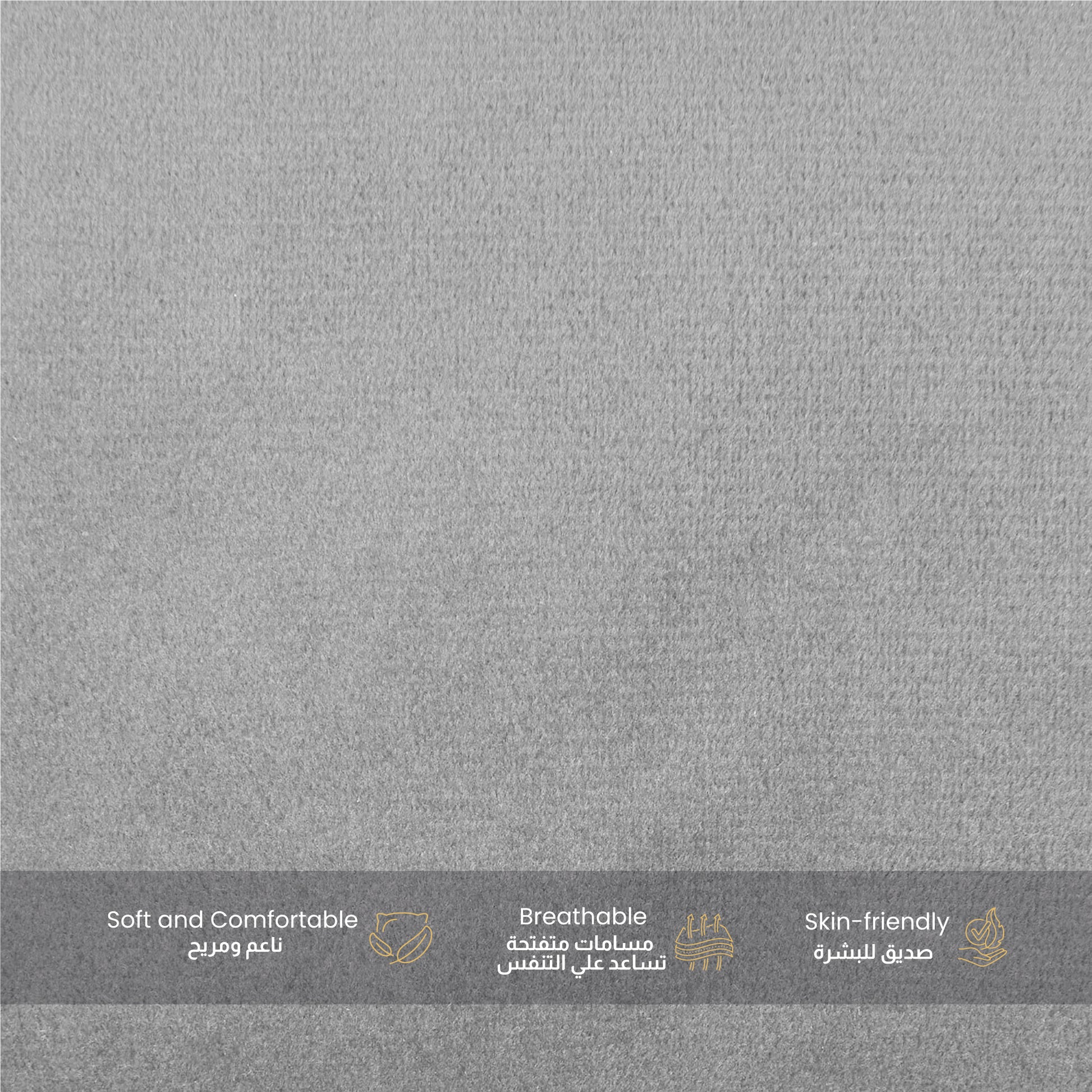 Serenity Velvet Pregnancy Pillow U-Shape Full Body Pillow  With Removable Cover Grey - Cotton Home