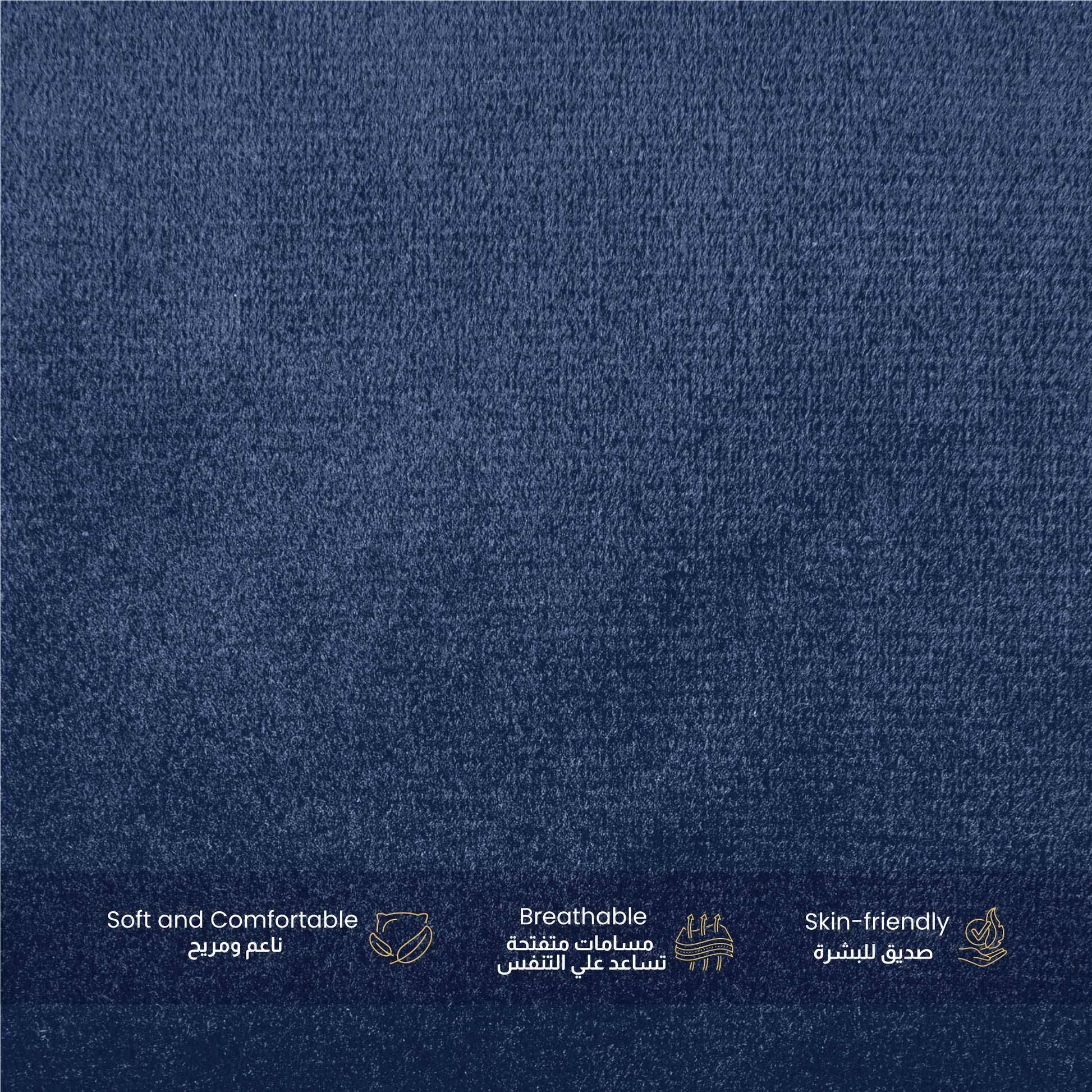 Serenity Velvet Pregnancy Pillow U-Shape Full Body Pillow  With Removable Cover Navy Blue - Cotton Home