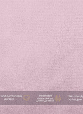 Serenity Velvet Pregnancy Pillow U-Shape Full Body Pillow  With Removable Cover Pink - Cotton Home