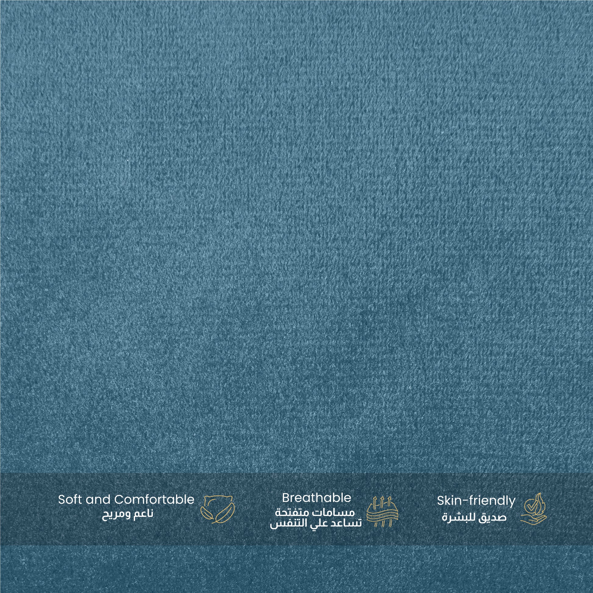 Serenity Velvet Pregnancy Pillow U-Shape Full Body Pillow  With Removable Cover Teal - Cotton Home