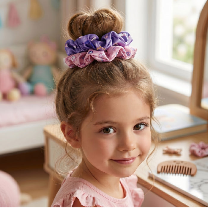 Kuromi Hair Accessories Set Pack of 3 hair Brush and scrunchies set