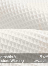 Waffle Weave Blanket 100% Cotton Geometric Throw Blanket 150x220 White