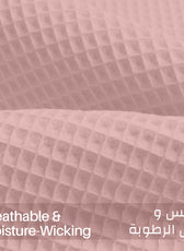 Waffle Weave Blanket 100% Cotton Geometric Throw Blanket 200x230 Pink
