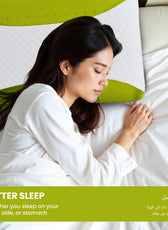 Aroma Aloe Vera Infused Ergonomic Memory Foam Pillow - Cotton Home