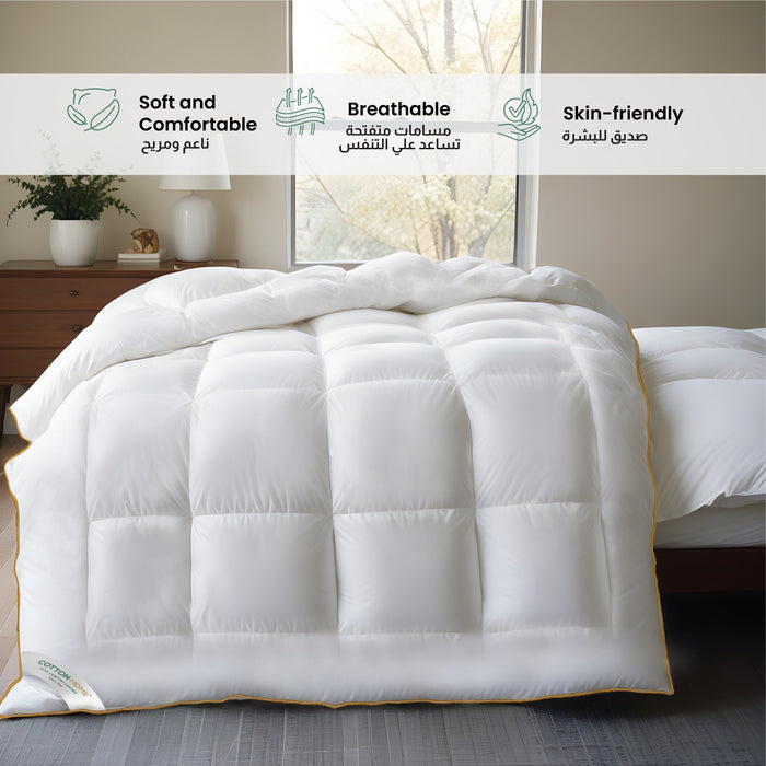 Royal Angular Egyptian Cotton Duvet 220x240cm