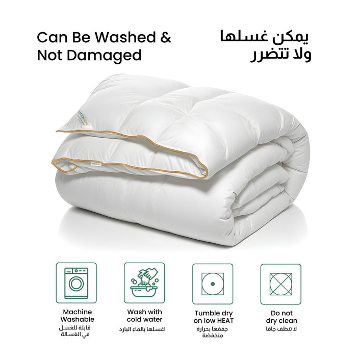 Royal Angular White Egyptian Cotton Duvet 240x260cm