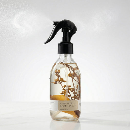 White Musk Bedding & Room Spray – Dual-Use Air & Fabric Freshener (250ml)