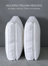 Woofie Premium Cotton Pillow–Ultra Soft Dual Layer Pillow 50×75+8 cm